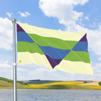 Aegoplatonic Cream Pride Flag with Grommets