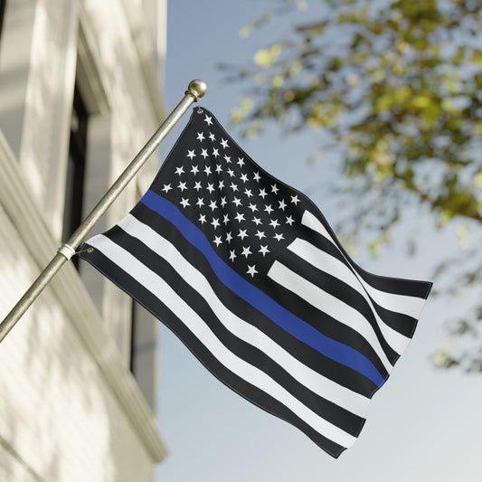 24'' × 36'' USA Thin Blue Line American Flag with Grommets