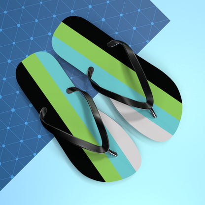 Quoiromantic Pride Flip Flops