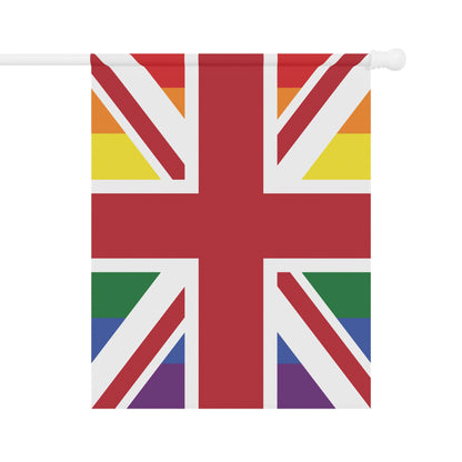 UK LGBTQIA+ Rainbow Pride Horizontal Garden Flag Banner