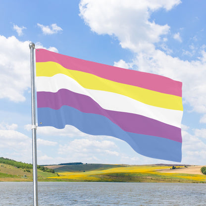 Bigender Pride Flag with Grommets