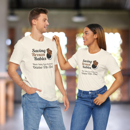 Quietly United in Loss Together Non-Profit, Saving Brown Babies Charity Tee, Pregnancy & Infant Loss Awareness