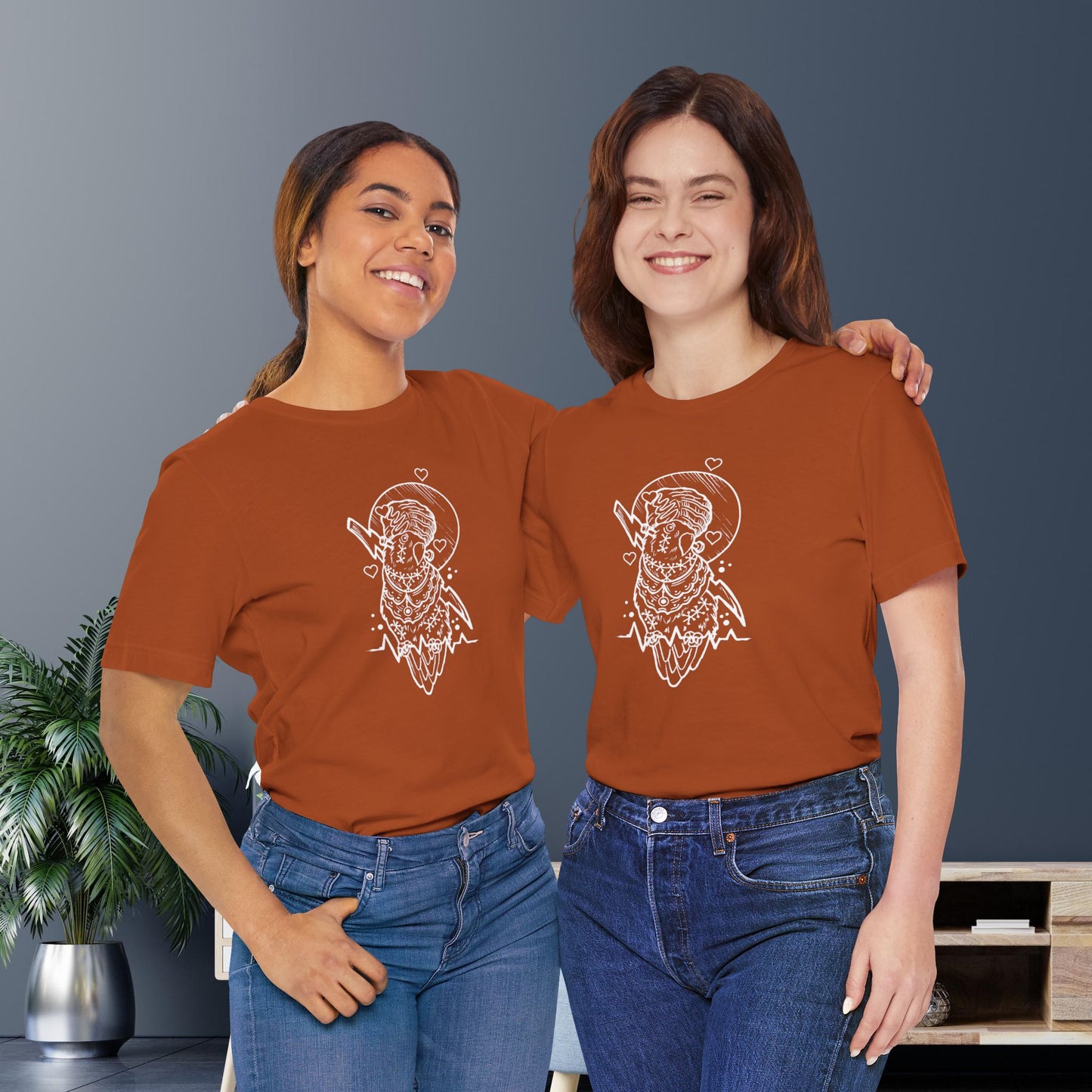 Bride of Frankenstein Lovebird, Line Art Tee