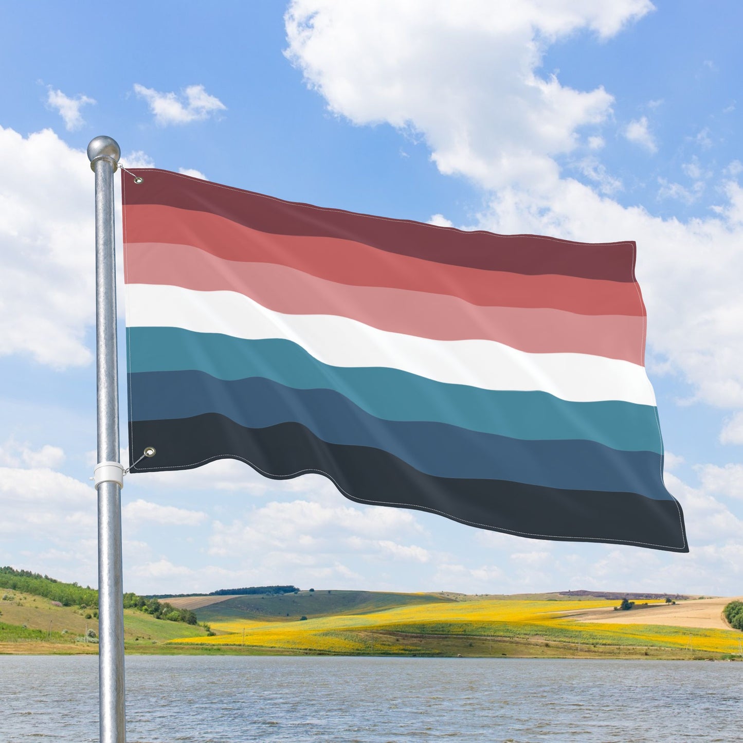 Nebularomantic Double-Sided Pride Flag with Grommets