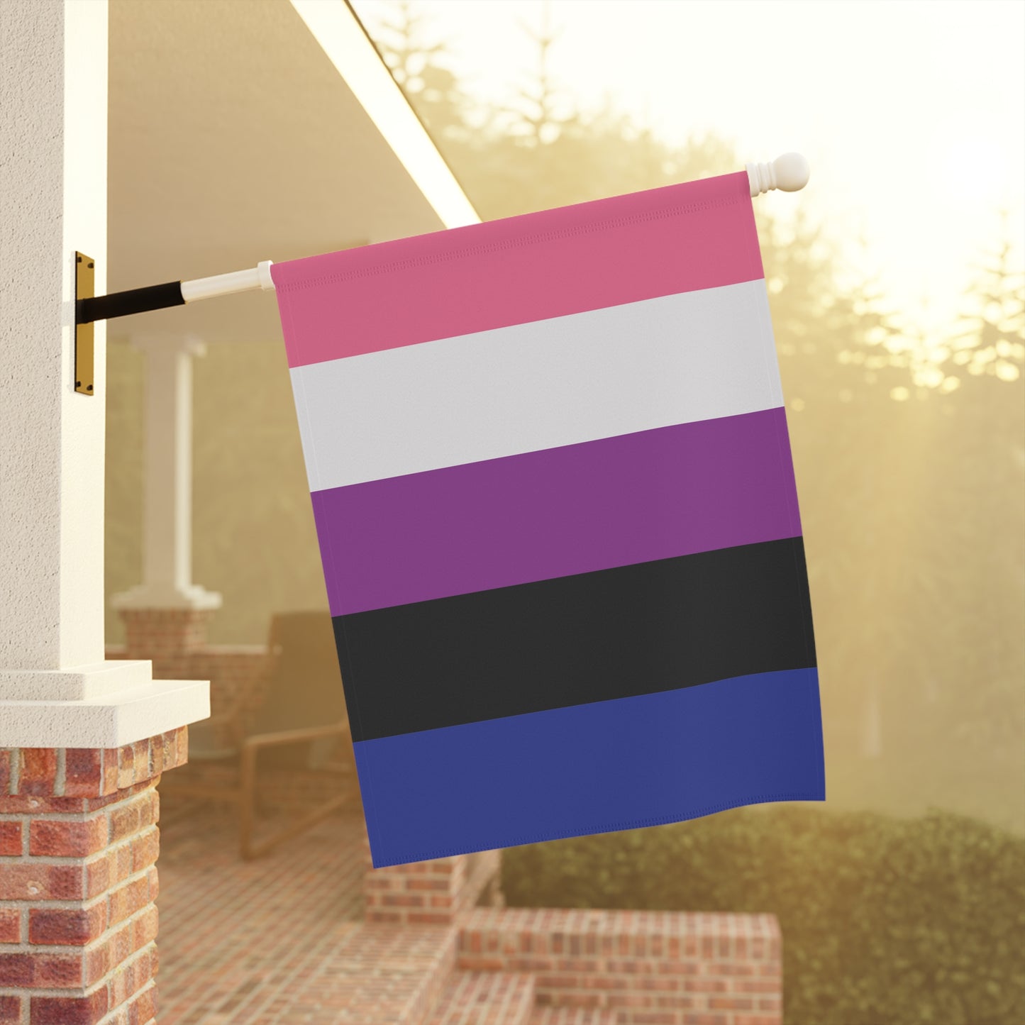 Genderfluid Pride Garden Flag Banner