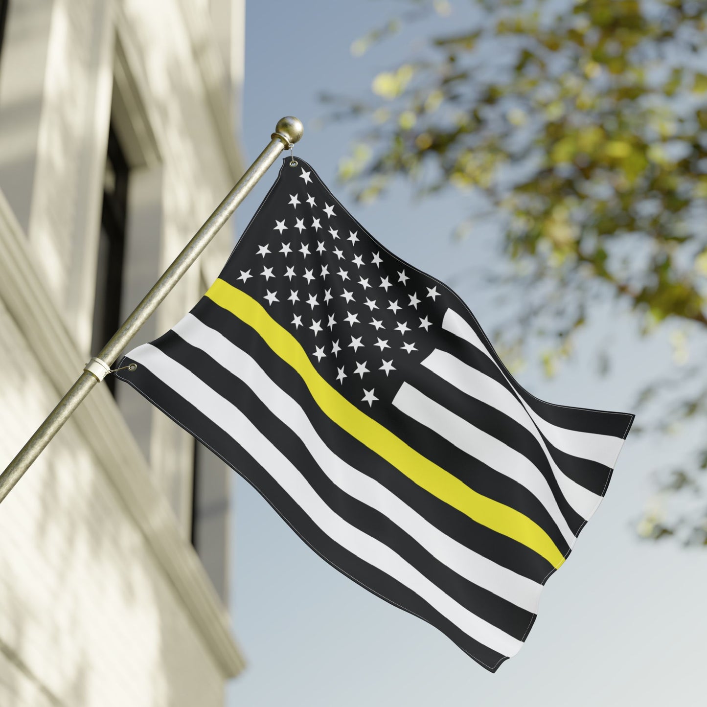 24'' × 36'' USA Thin Yellow Line American Flag with Grommets