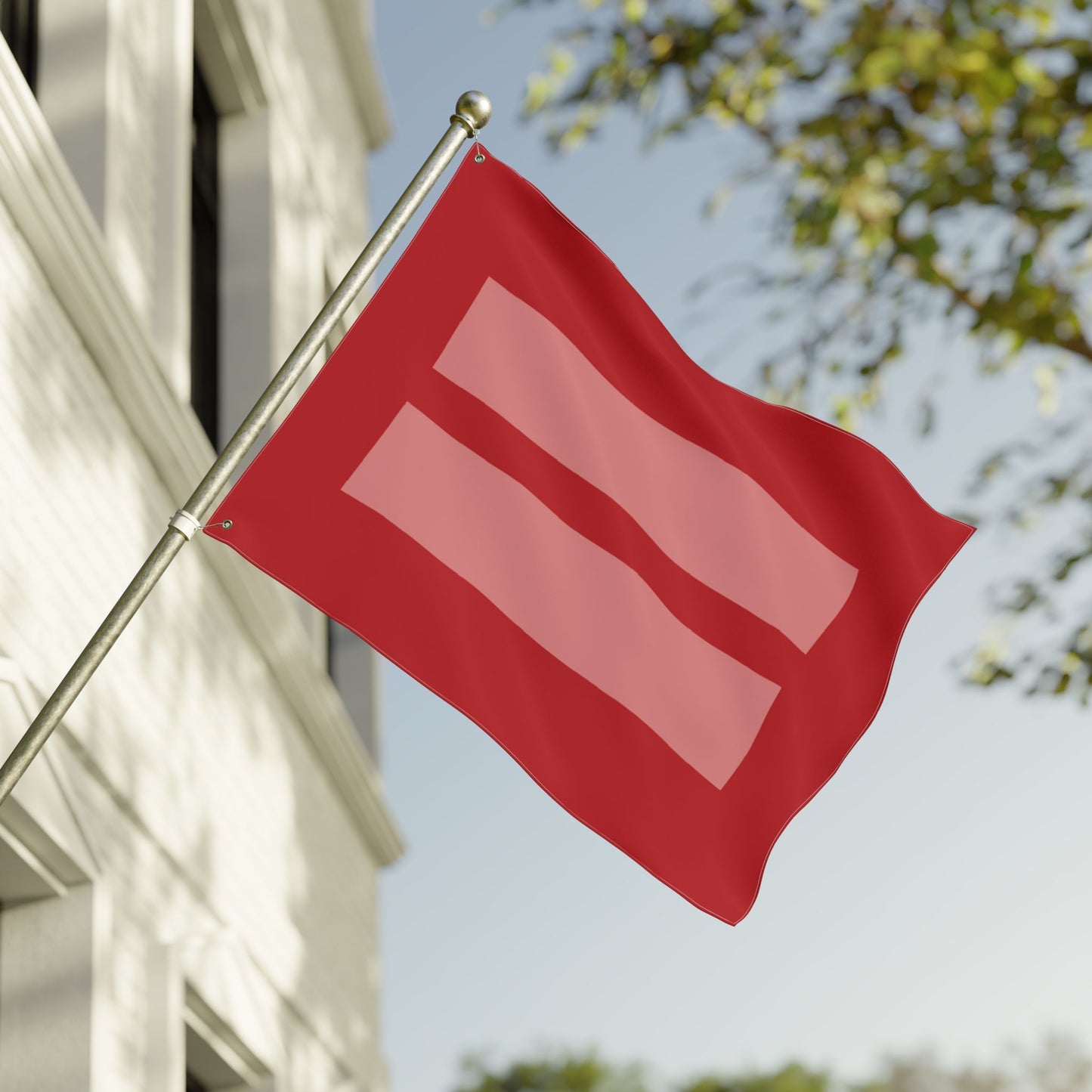 30'' × 40'' Human Rights & Equality Red Flag with Grommets
