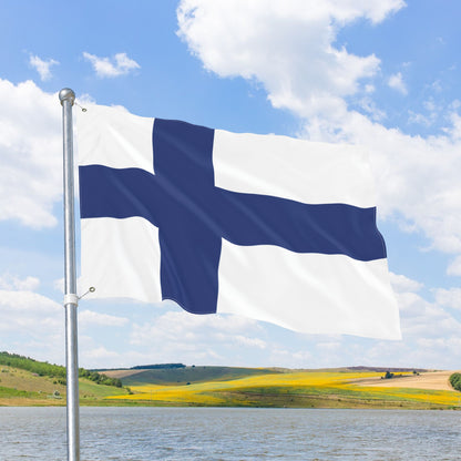 Finland Flag with Grommets