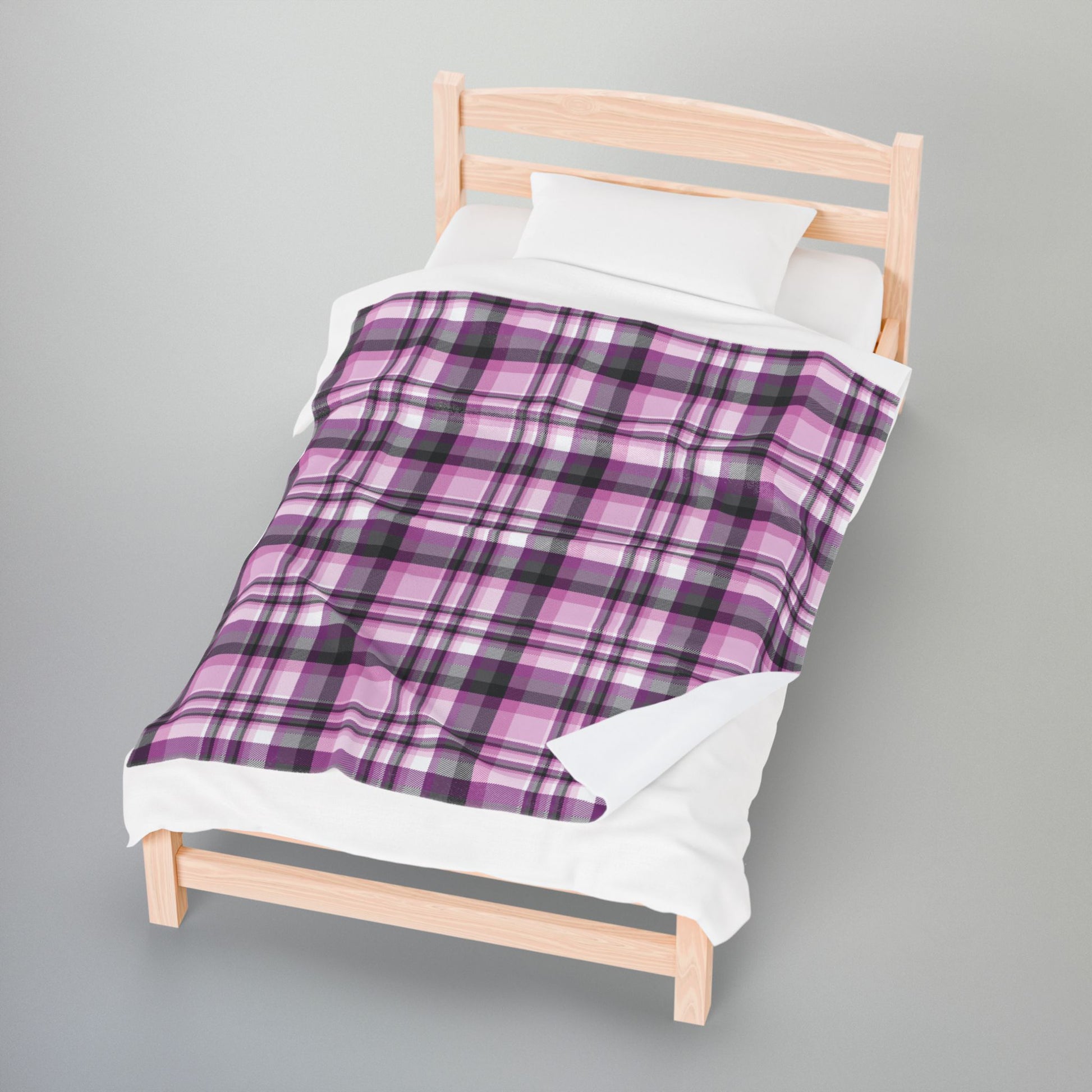 Straight Queer Pride Plaid Velveteen Plush Blanket