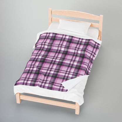 Straight Queer Pride Plaid Velveteen Plush Blanket