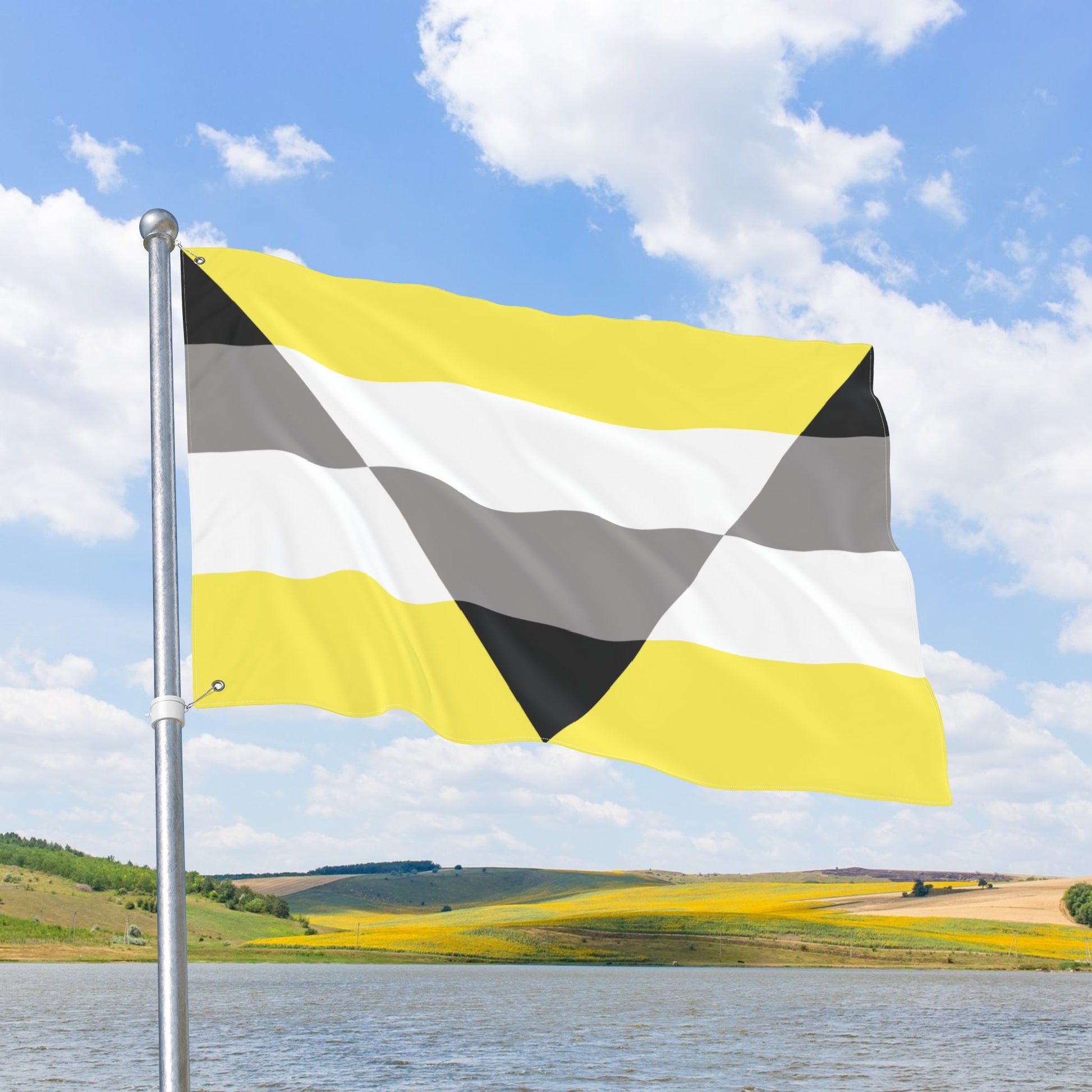 Aegoplatonic Yellow Pride Flag with Grommets