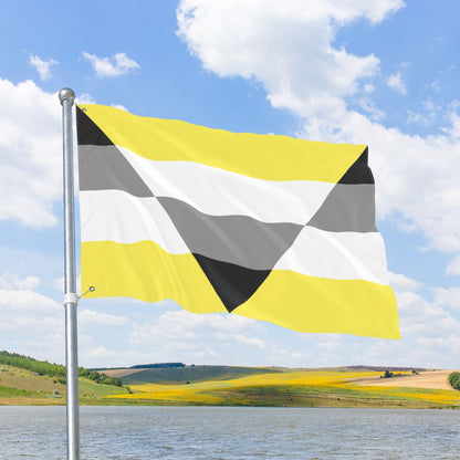 Aegoplatonic Yellow Pride Flag with Grommets