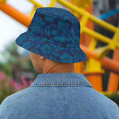 Blue Tropical Bucket Hat • Irvine Ondrey Engineering