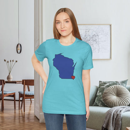 Turquoise I Love Southeastern Wisconsin!