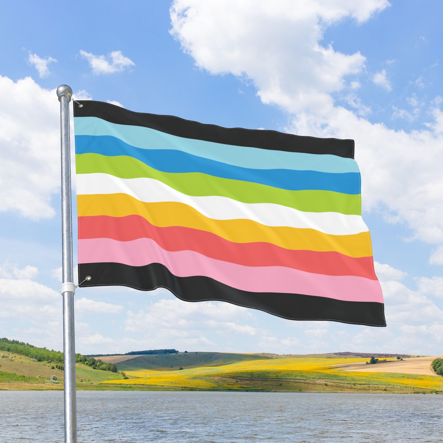 Queer Pride Flag with Grommets