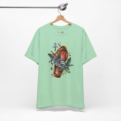 Mummy Lovebird Hand-Drawn & Hand-Colored Tee