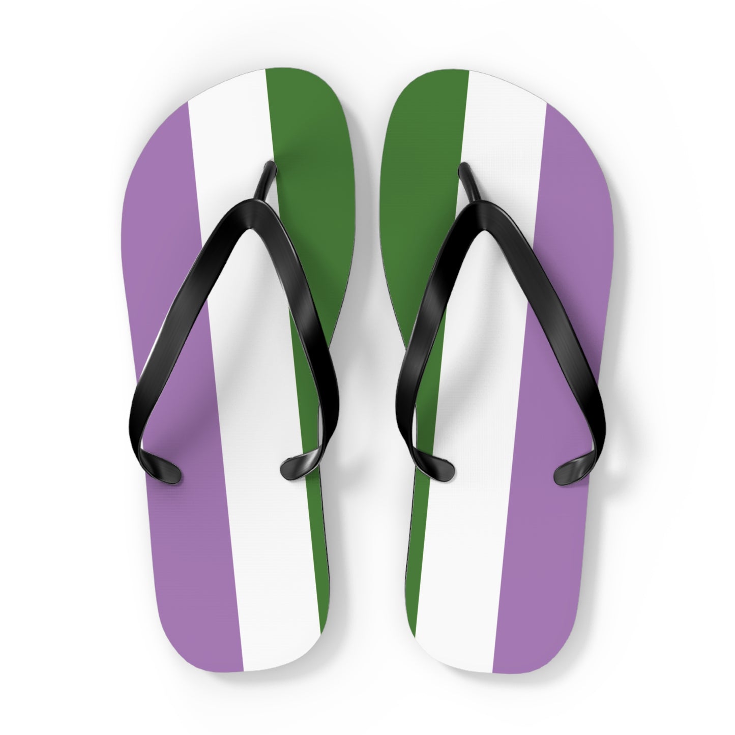 Genderqueer Pride Flip Flops