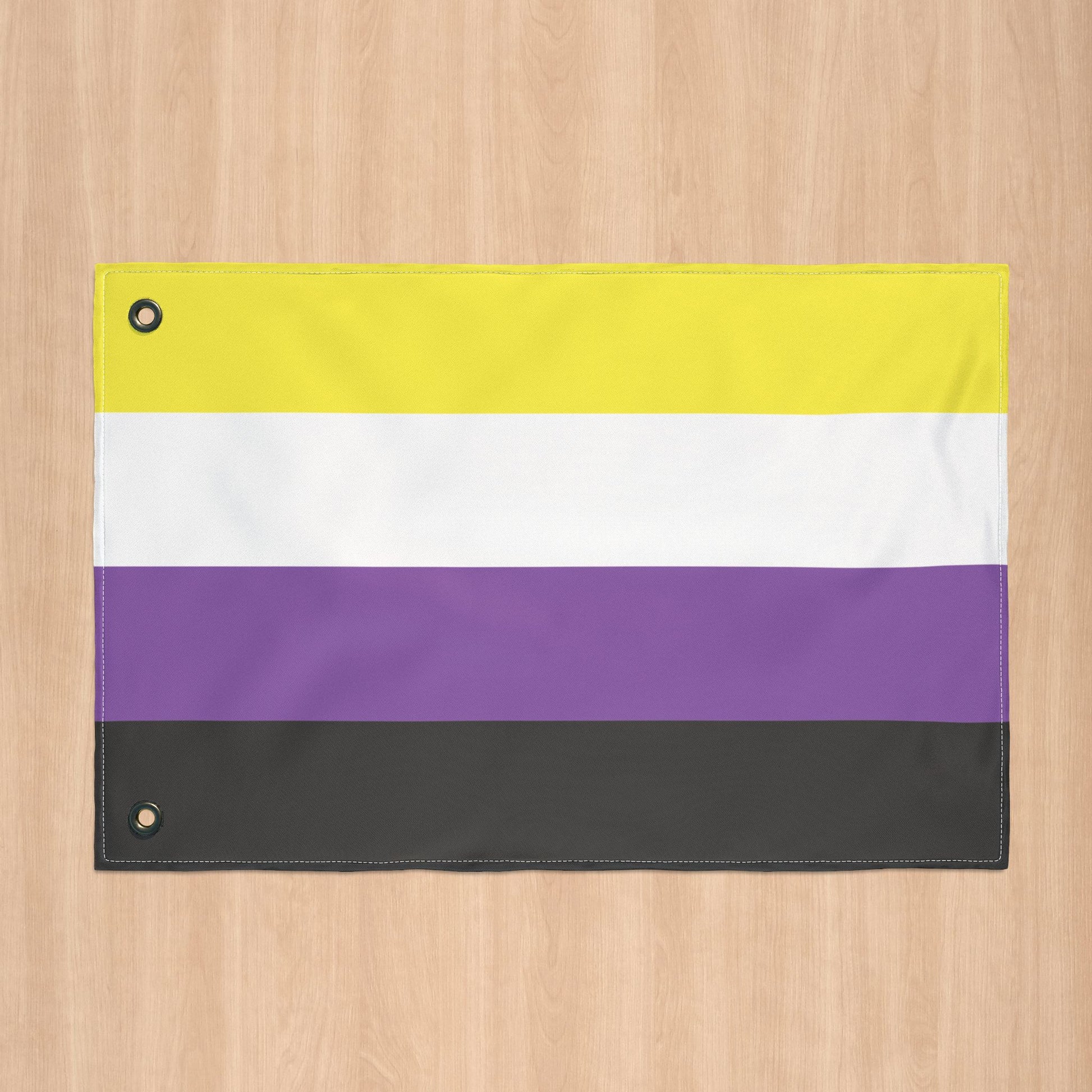Non-Binary Pride Flag with Grommets