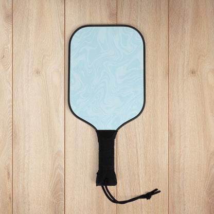 Light Blue Swirl Pickleball Paddles