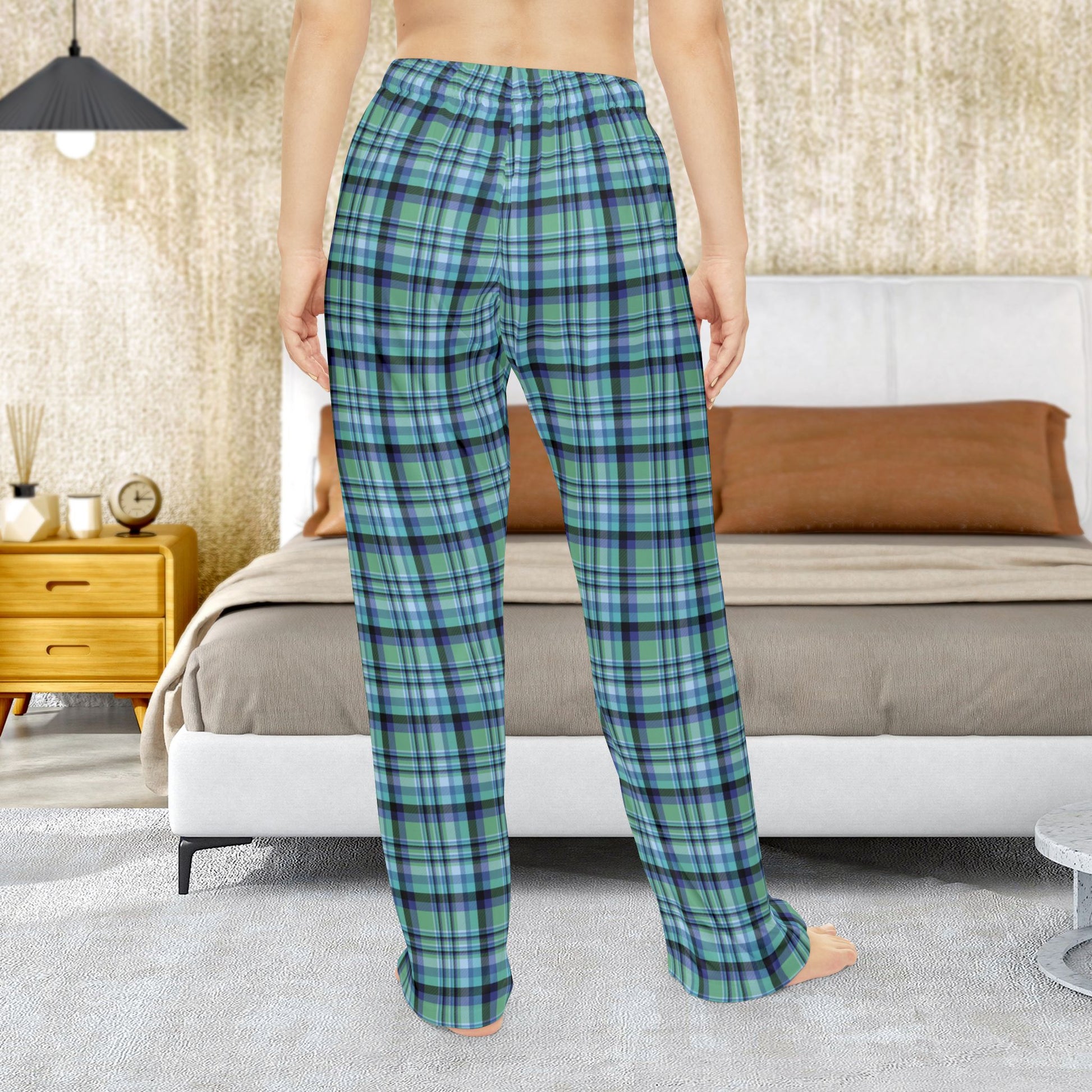 Women’s Green & Purple West Mifflin PA Plaid Pajama Pants