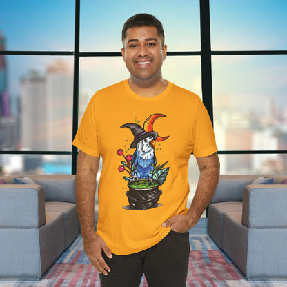 Lovebird Witch, Hand-Drawn & Hand-Colored Tee