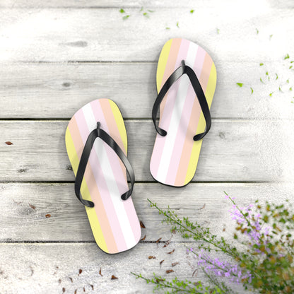 M Black sole Pangender Pride Flip Flops