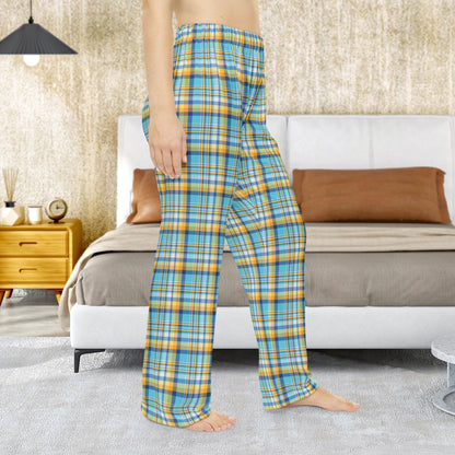 Women’s Teal, Blue & Gold Ohio Plaid Pajama Pants