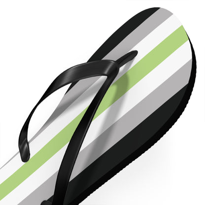 Agender Pride Flip Flops