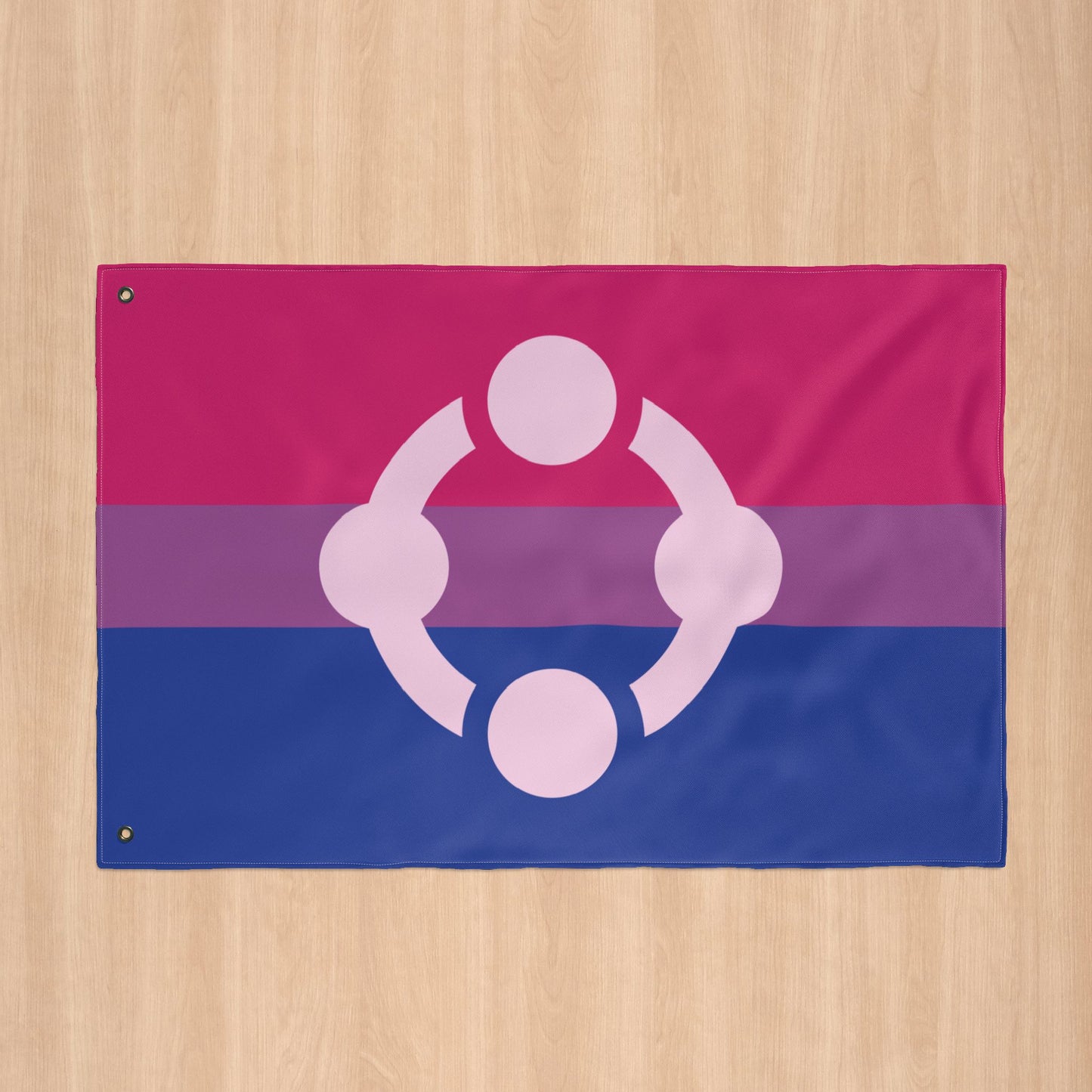 Bisexual Fetish Pride Flag with Grommets