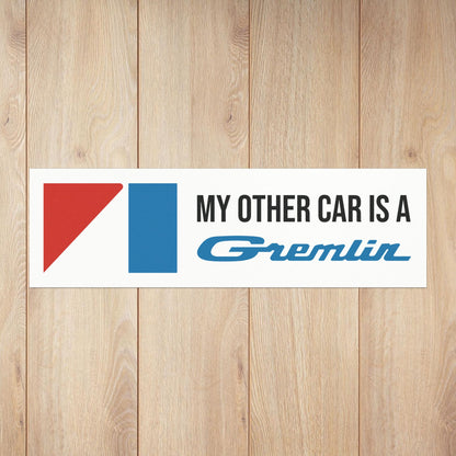 My Other Car is a Gremlin, AMC Blue Logos Custom Car Magnet