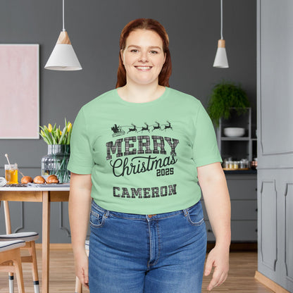 Custom Christmas Pride Plaid Pajama Tee Top