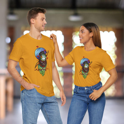 Frankenstein Lovebird, Hand-Drawn & Hand-Colored Tee