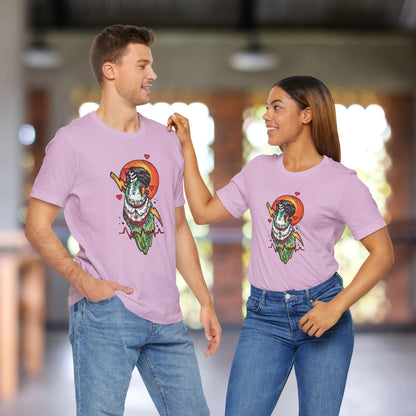 Bride of Frankenstein Lovebird, Hand-Drawn & Hand-Colored Tee