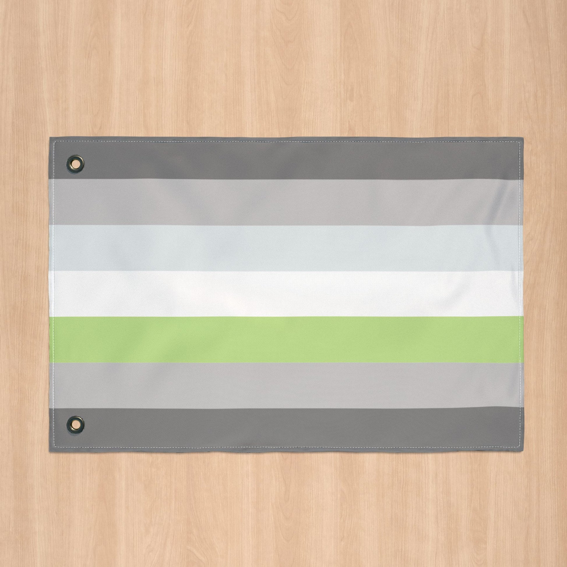 Demiagender Double-Sided Pride Flag with Grommets