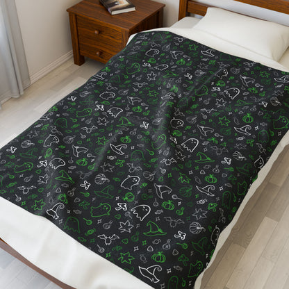 Demiromantic Pride Halloween Velveteen Plush Blanket