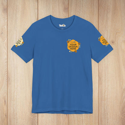 Custom Blue & Teal Tees for BELLA+CANVAS® 3001