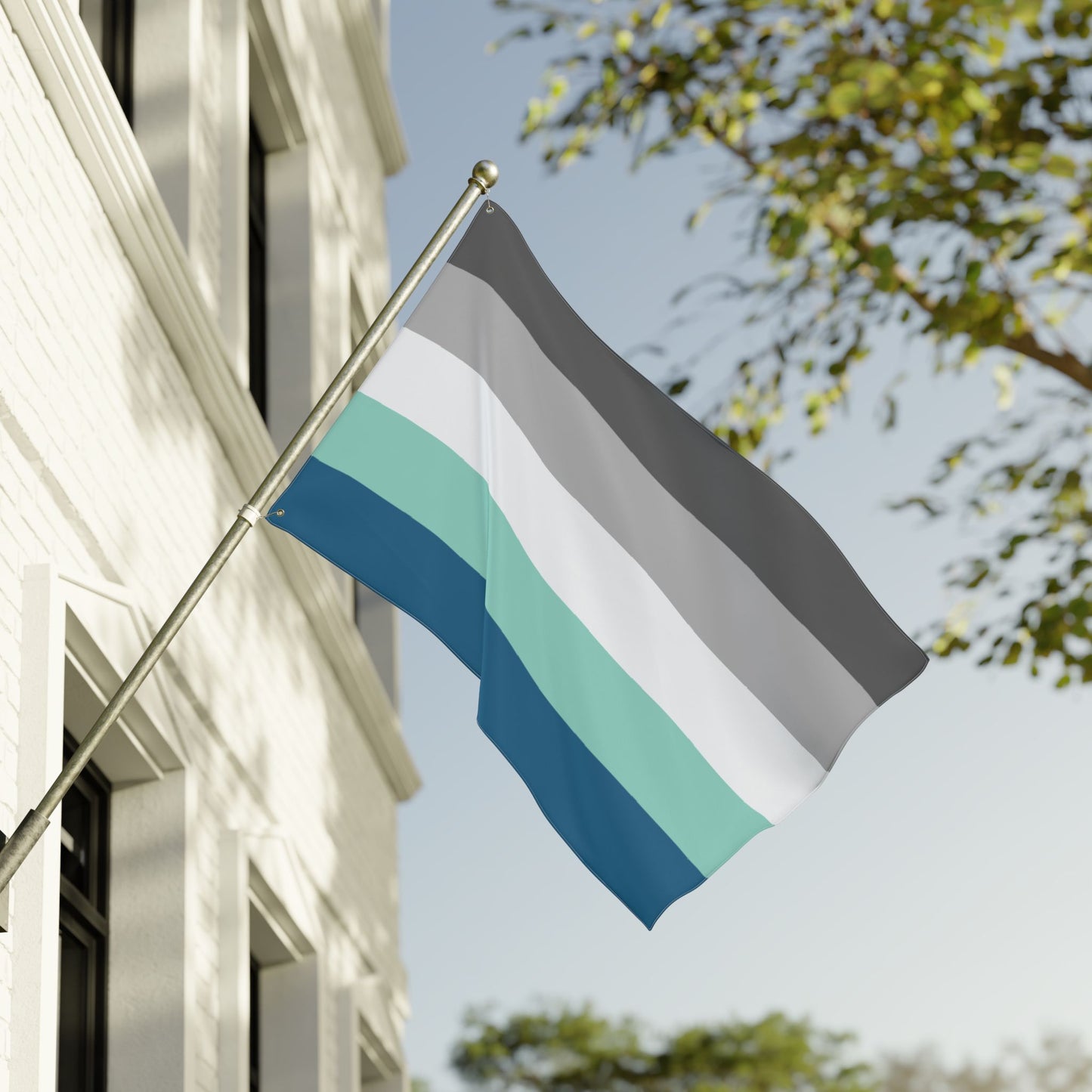36'' × 60'' Frayromantic Pride Flag with Grommets