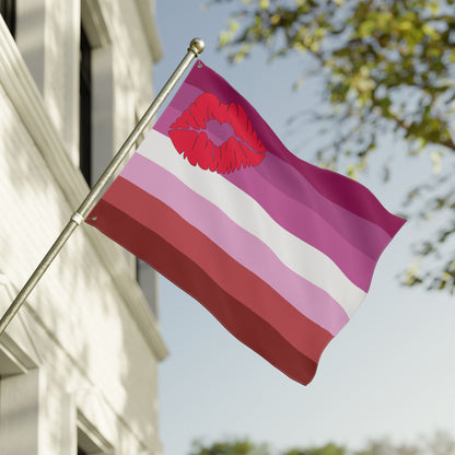 30'' × 40'' Lipstick Lesbian Pink Pride Flag with Grommets