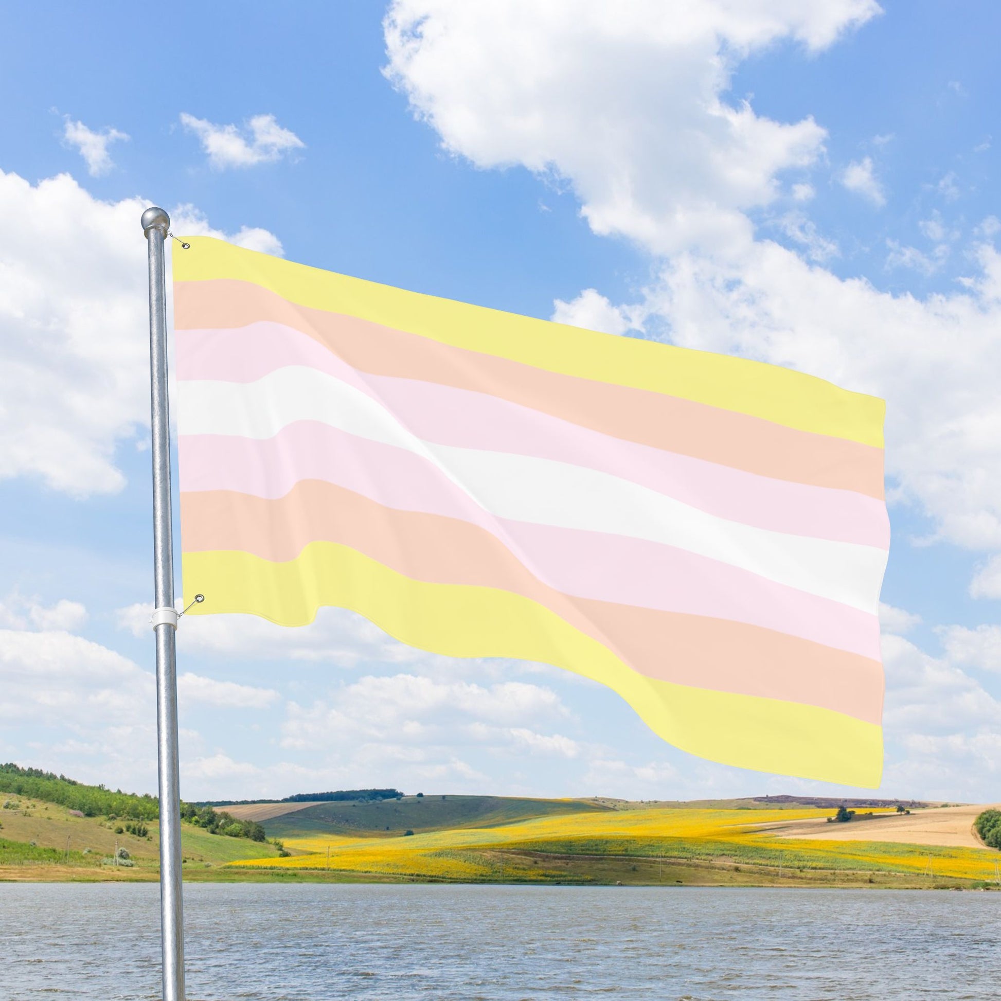 Pangender Pride Flag with Grommets