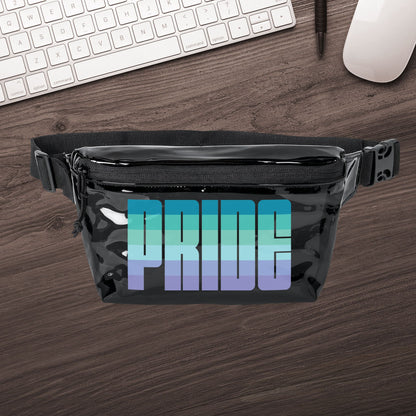 One size Black Smoke Black Neptunic Pride Clear Fanny Pack