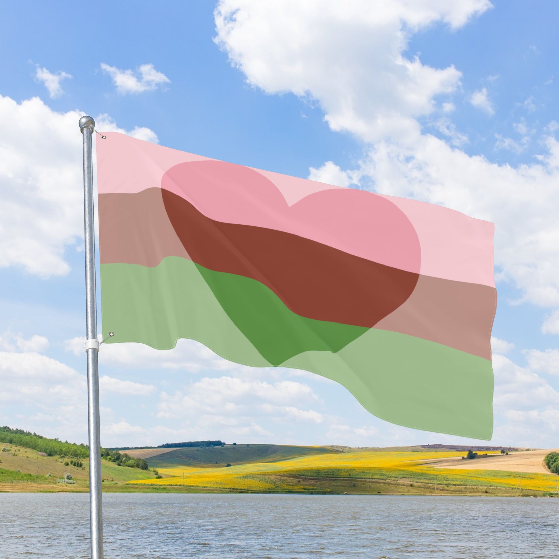 Gyneromantic Pride Flag with Grommets