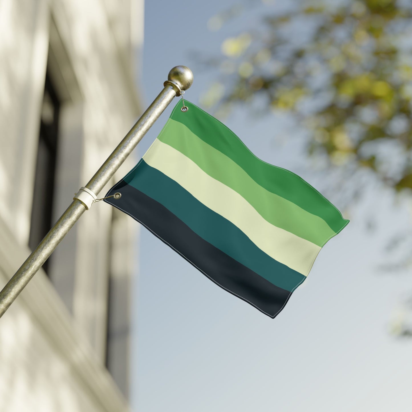 12'' × 18'' Aromantic Spectrum Pride Flag with Grommets