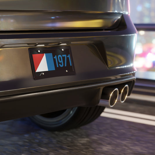 AMC Logo w/ Blue Year Black Custom Vanity Plates