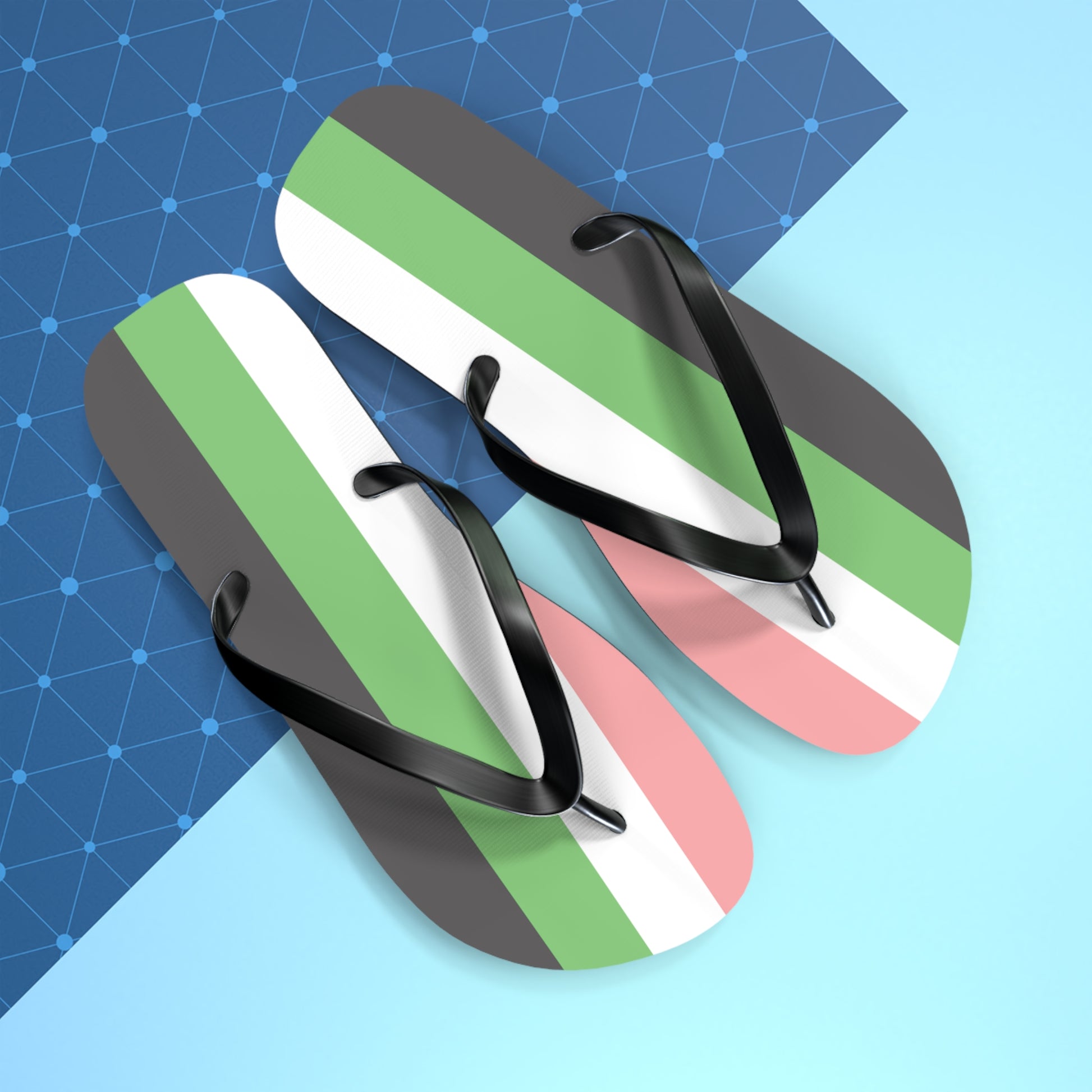 Idemromantic Pride Flip Flops