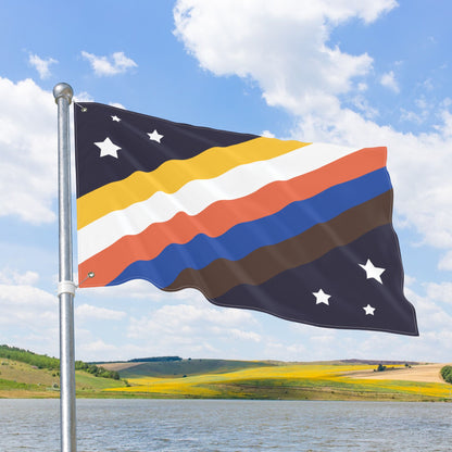 Fat Pride Flag with Grommets