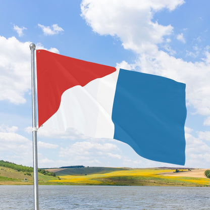 AMC American Motors Logo Double-Sided Flag, with Left or Right Side Grommets