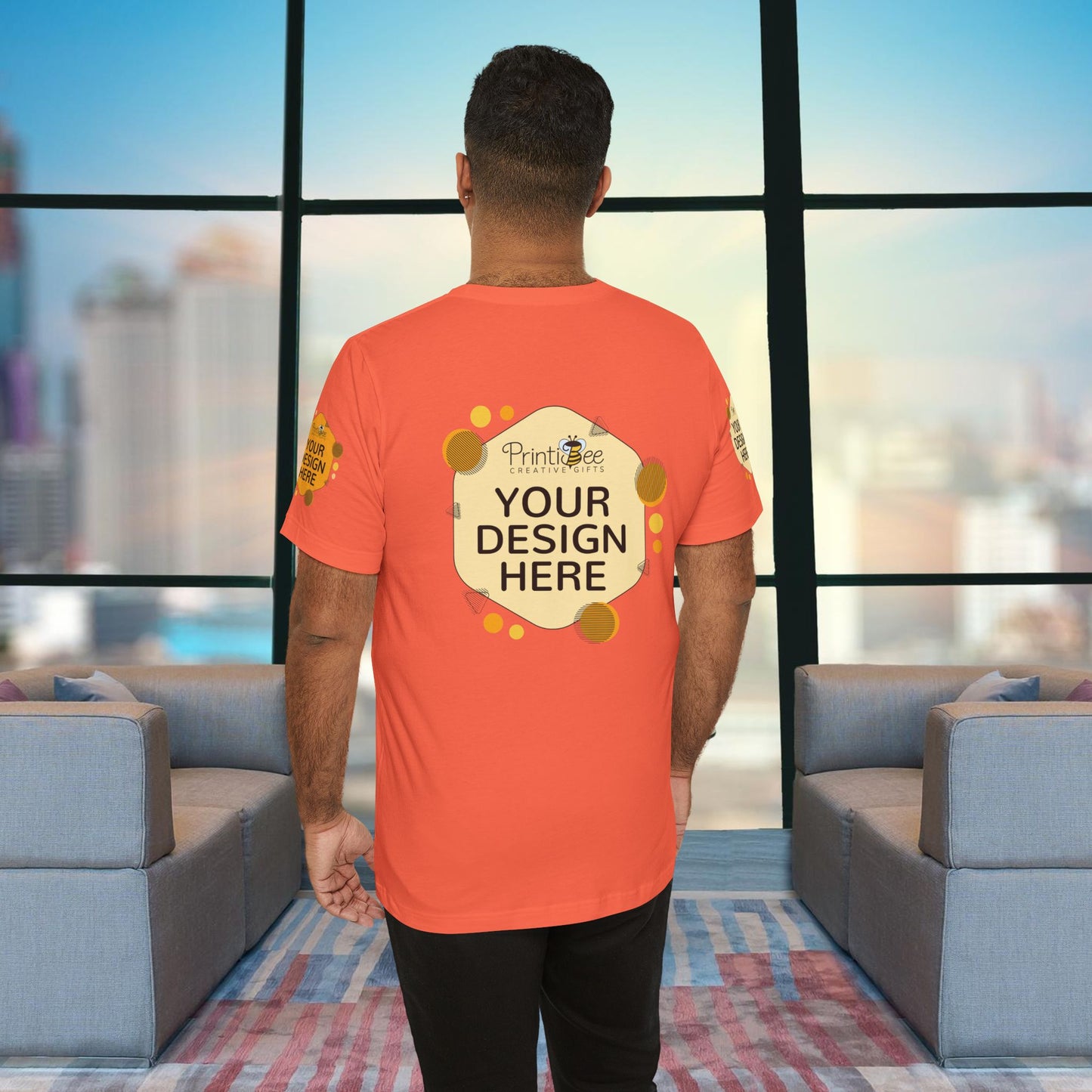 Custom Orange, Yellow & Peach Tees for BELLA+CANVAS® 3001