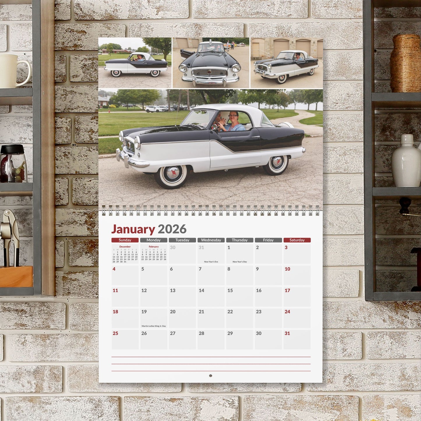 2026 Hudson / Nash / AMC Metropolitan Calendar • Kenosha AMC Homecoming 2025