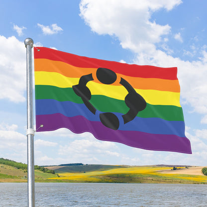 Fetish Rainbow Pride Flag with Grommets
