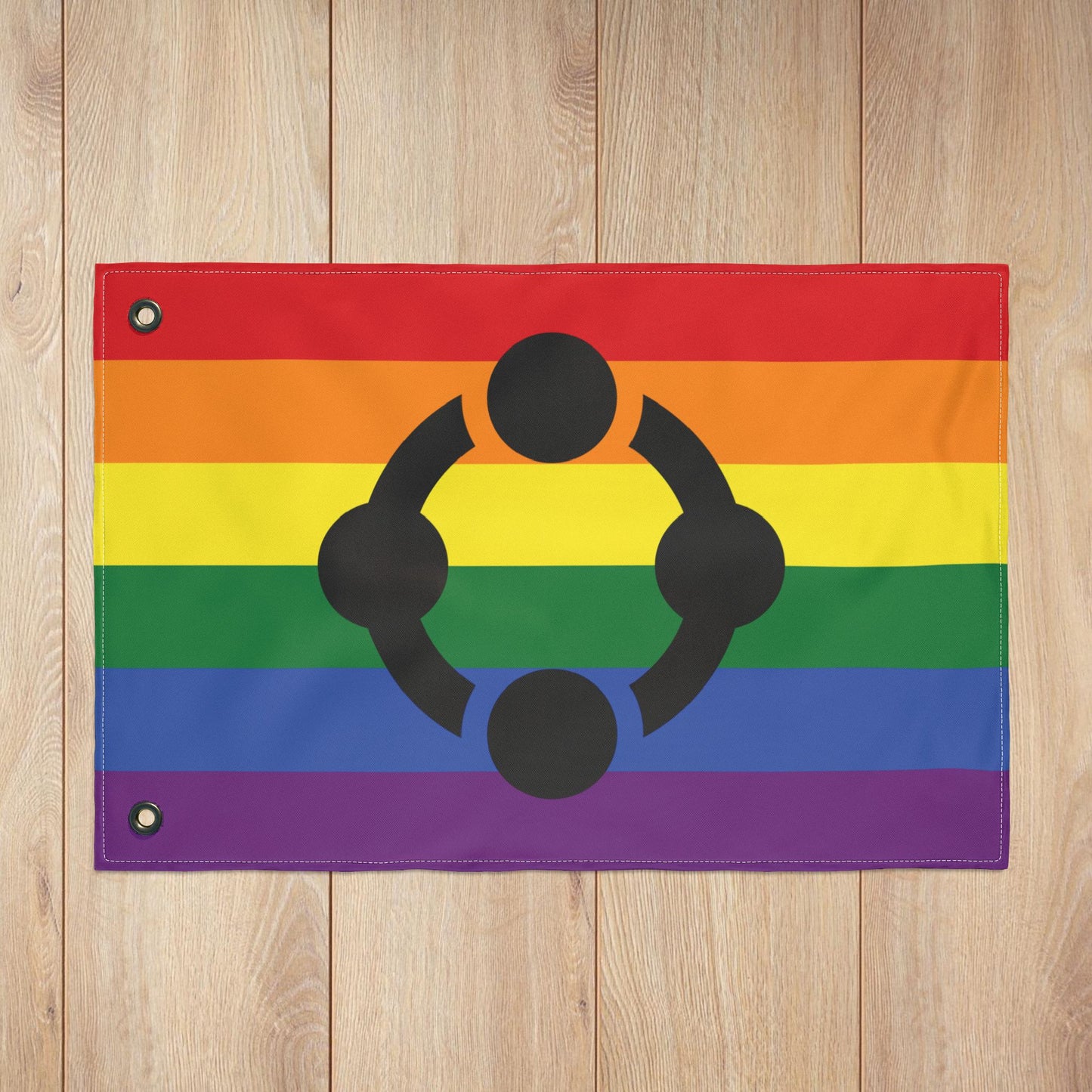 Fetish Rainbow Pride Flag with Grommets